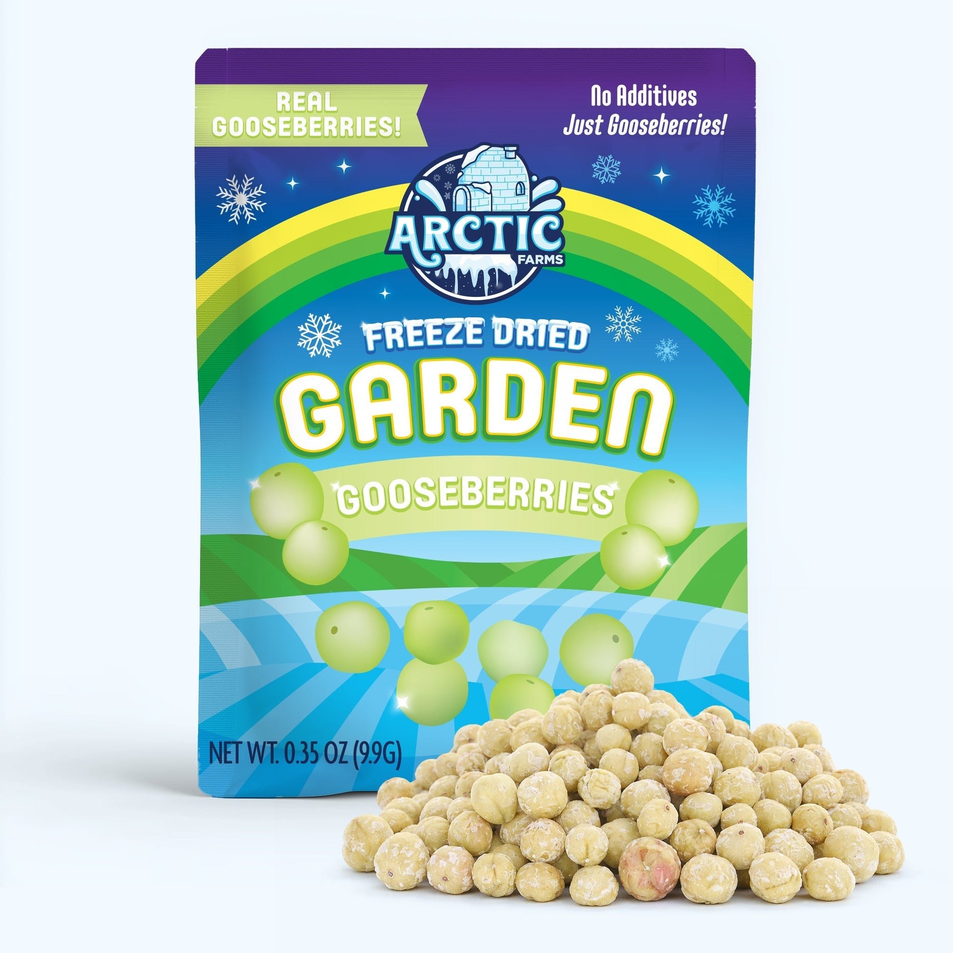 Freeze Dried Organic Green Gooseberries - Vegan America
