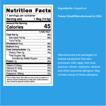 Freeze Dried Grapefruit Slices - Vegan America