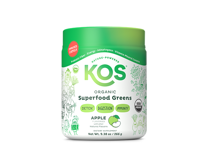 KOS Organic Superfood Greens - Apple Flavor
