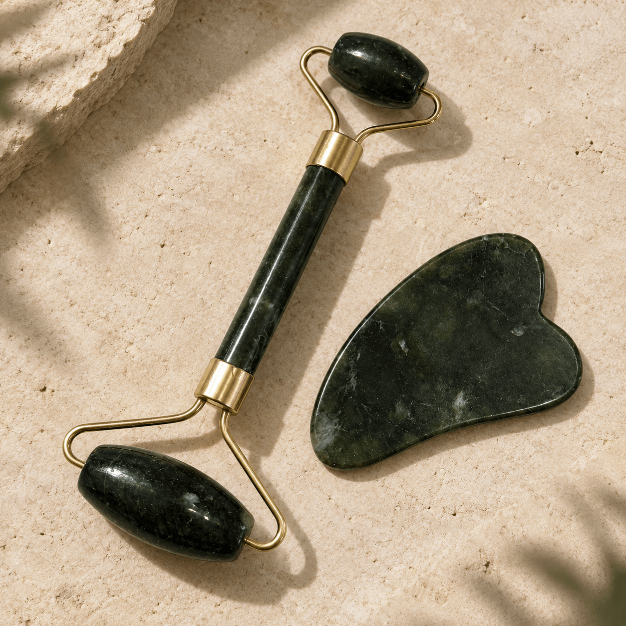Gua Sha Jade Tool Bundle - Vegan America