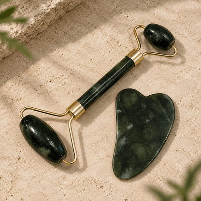 Gua Sha Jade Tool Bundle - Vegan America