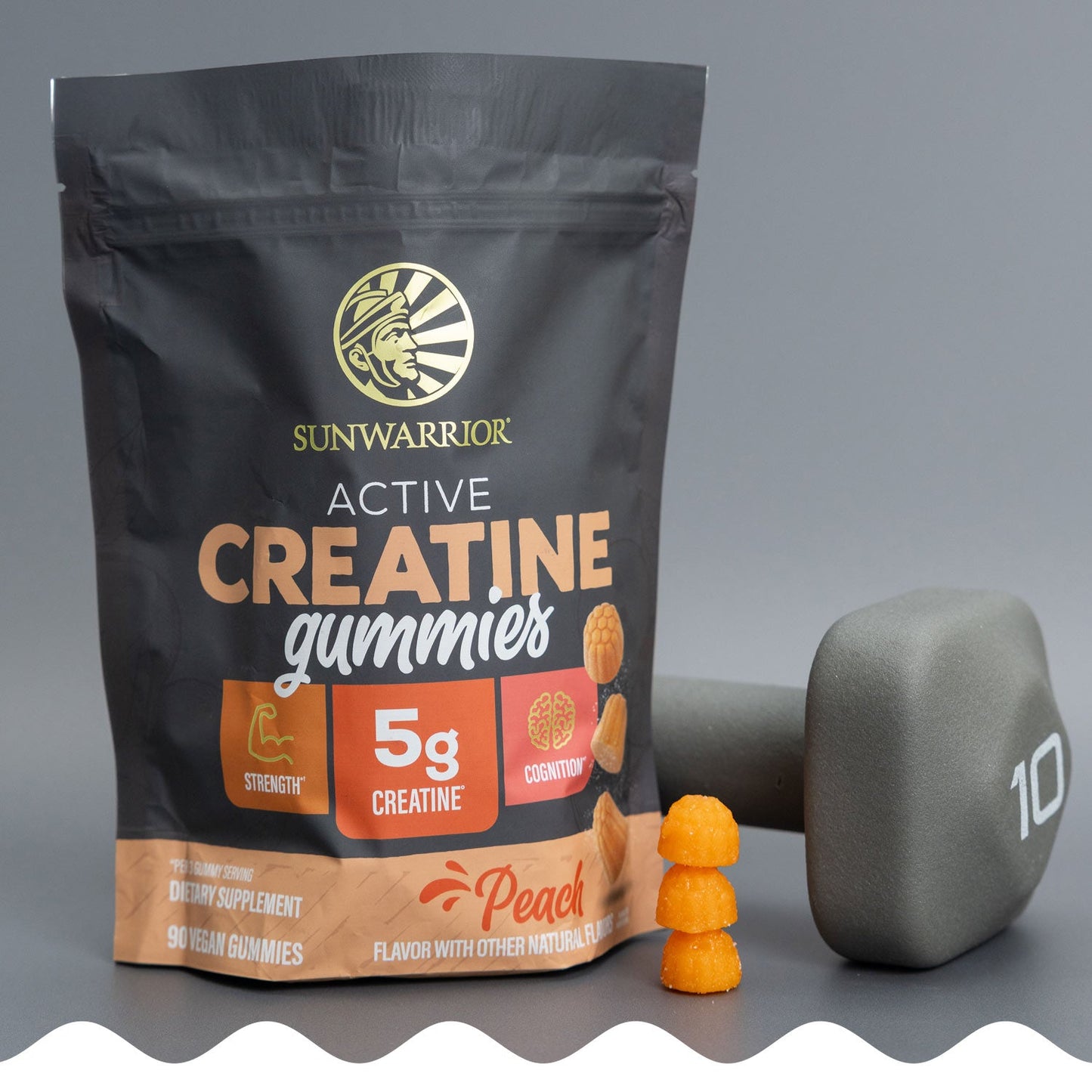 Creatine Gummies for Strength - Peach