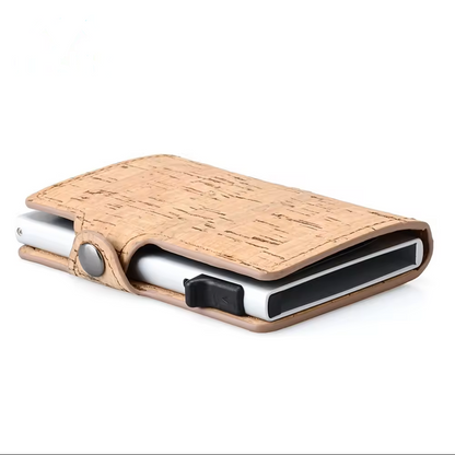 Cork Pop up wallet RFID