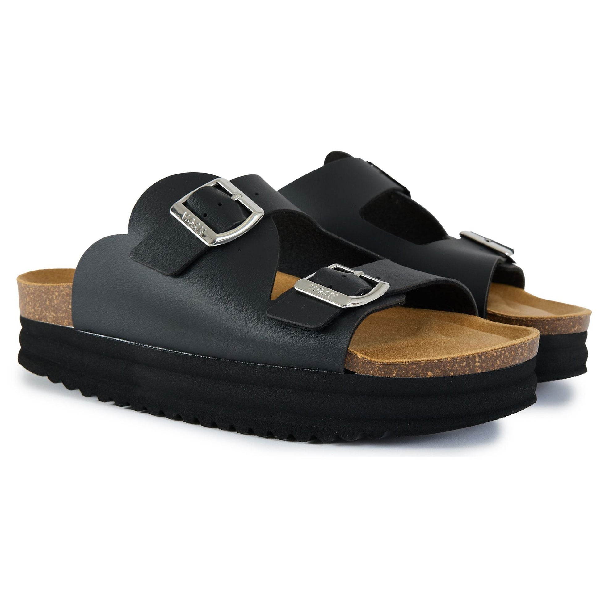 Heart Comfort Footbed Sandals - Vegan America