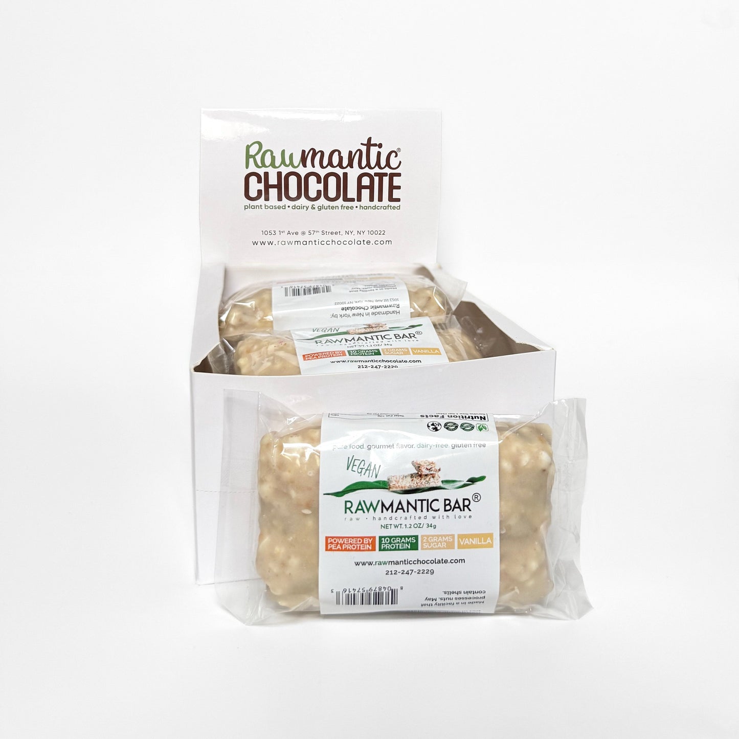 VEGAN VANILLA WHOLE GRAIN HIPPOCRATES INSTITUTE NUTRITIONAL BAR.1.2oz/34g