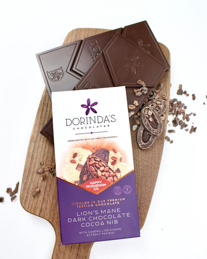 Lion's Mane Dark Chocolate Cacao Nib