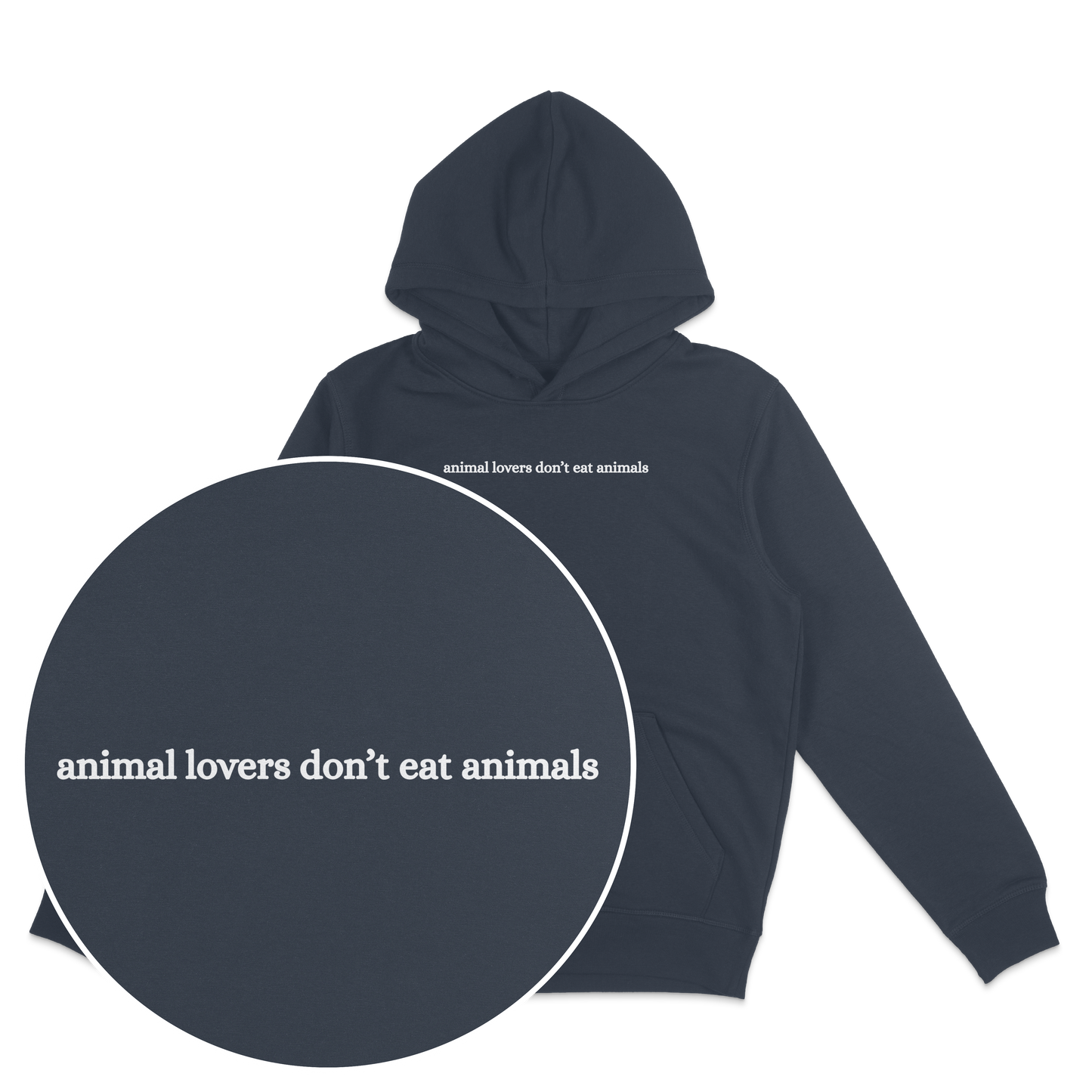 Animal Lovers Don't Eat Animals Hoodie