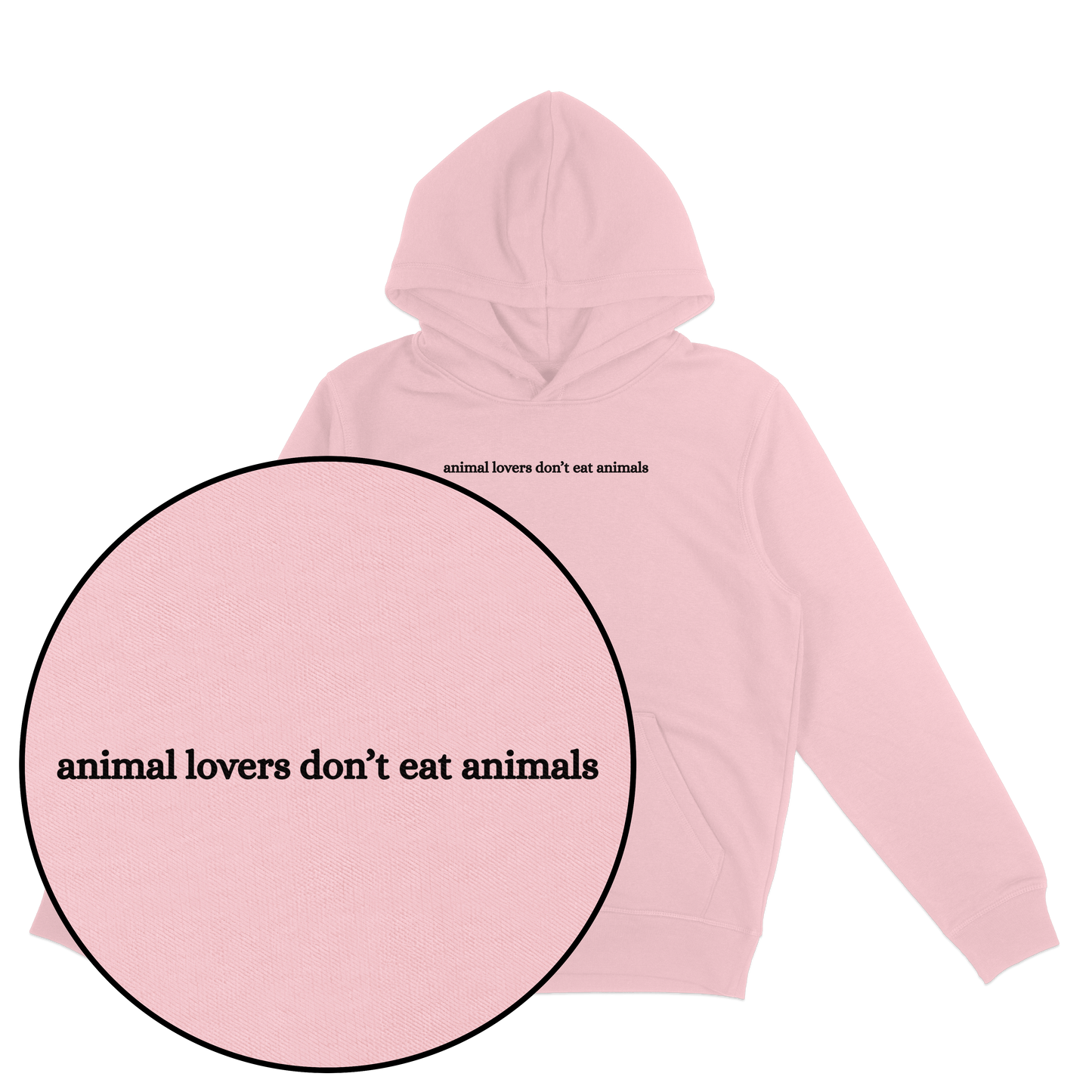 Animal Lovers Don't Eat Animals Hoodie