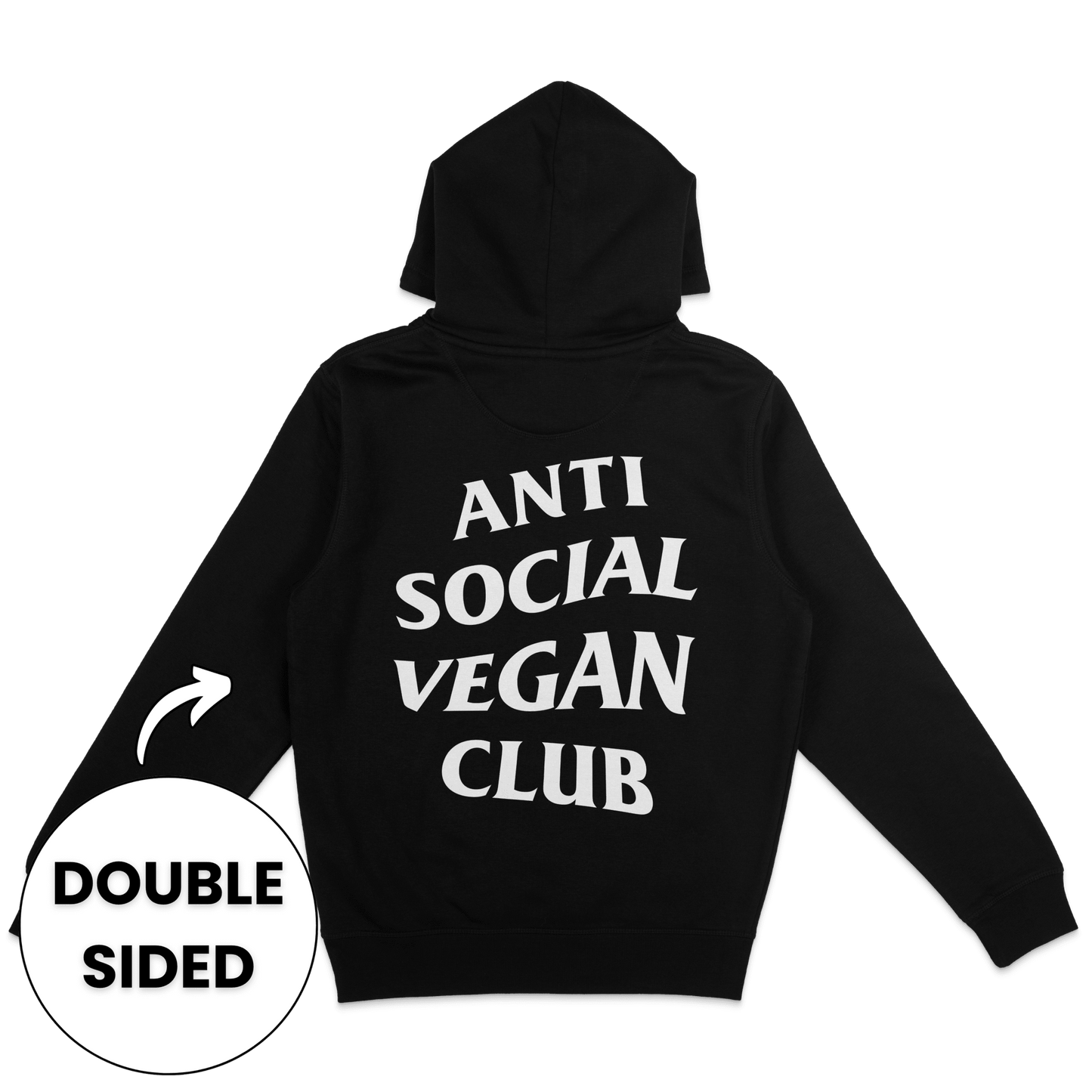 Anti Social Vegan Club Hoodie - Vegan America