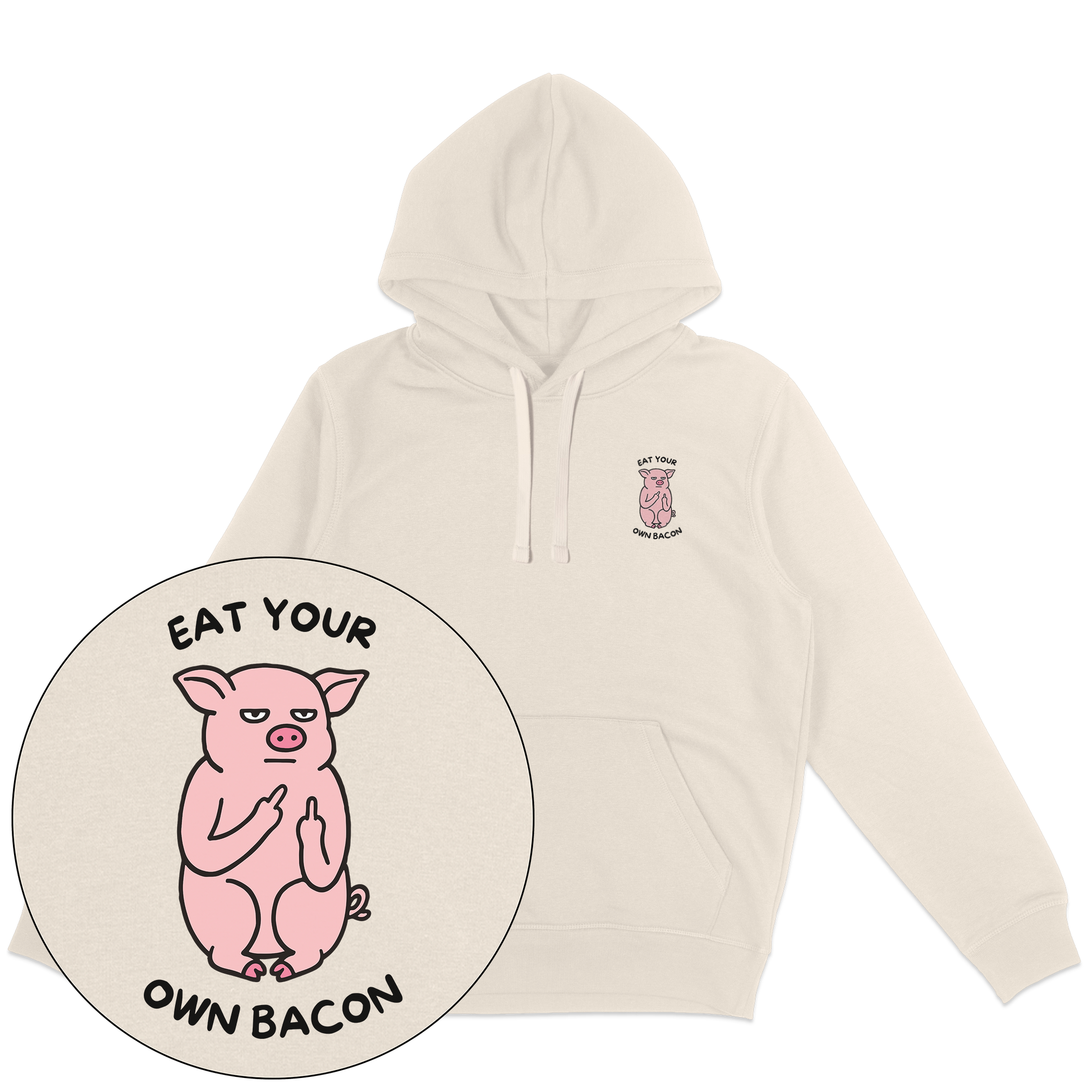 Eat Your Own Bacon Hoodie - Vegan America