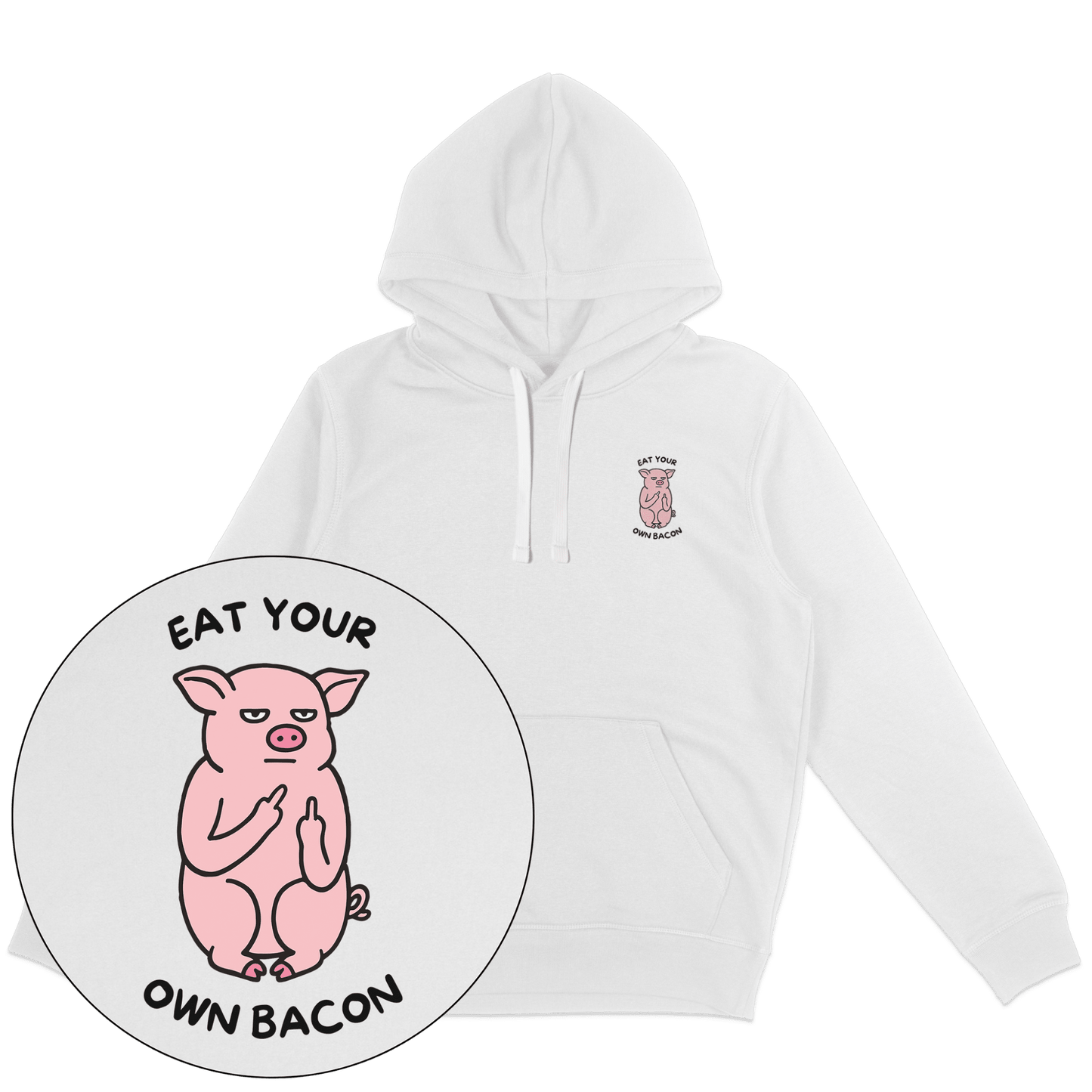 Eat Your Own Bacon Hoodie - Vegan America