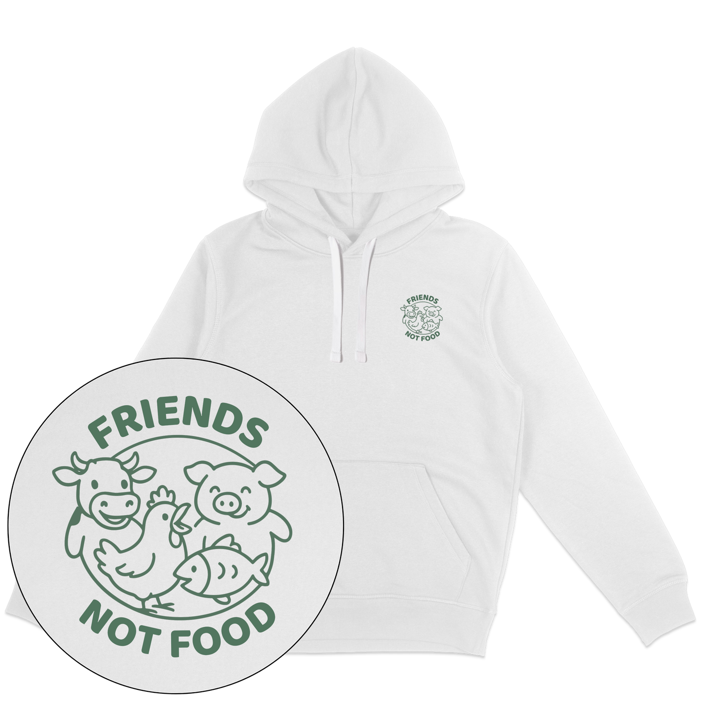 Friends Not Food Hoodie
