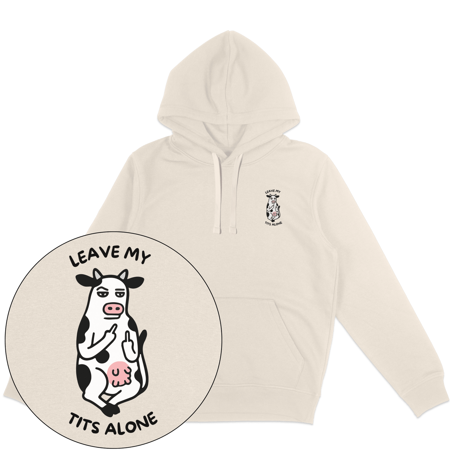 Leave My Tits Alone Hoodie - Vegan America