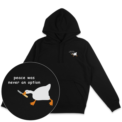 Peace Was Never An Option Hoodie - Vegan America