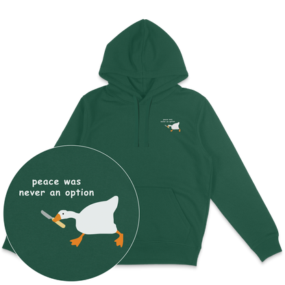 Peace Was Never An Option Hoodie - Vegan America