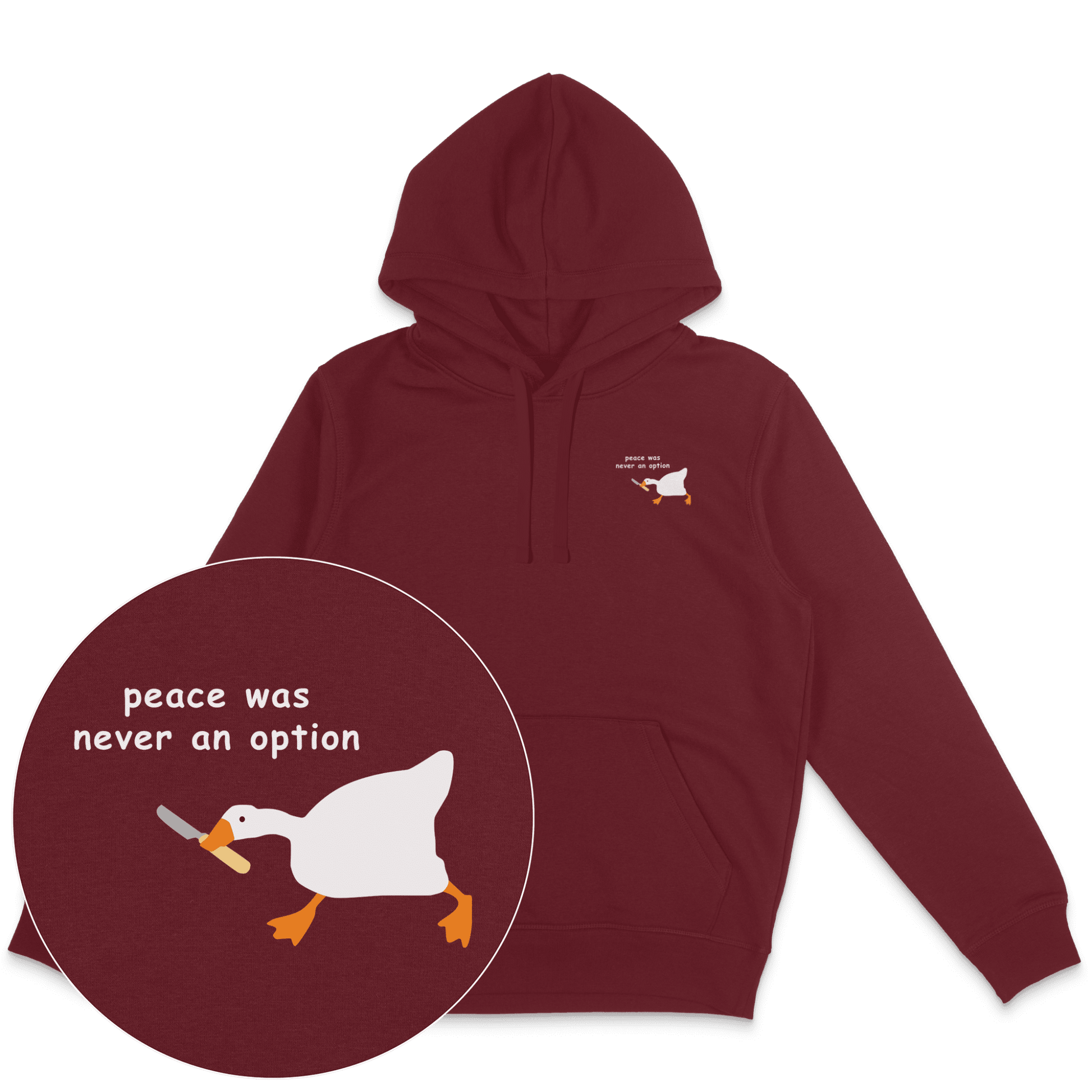 Peace Was Never An Option Hoodie - Vegan America