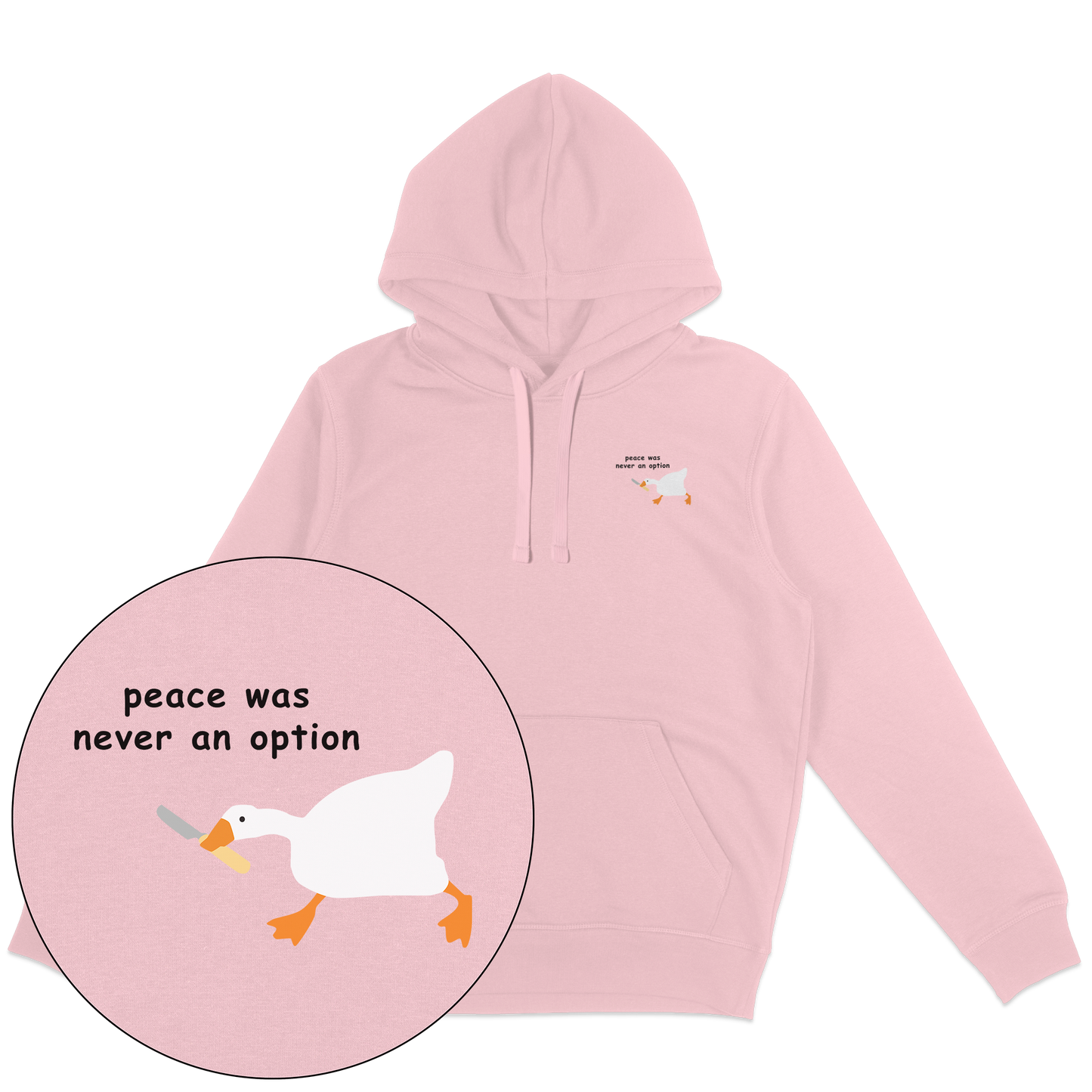 Peace Was Never An Option Hoodie - Vegan America