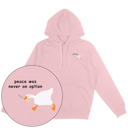 Peace Was Never An Option Hoodie - Vegan America