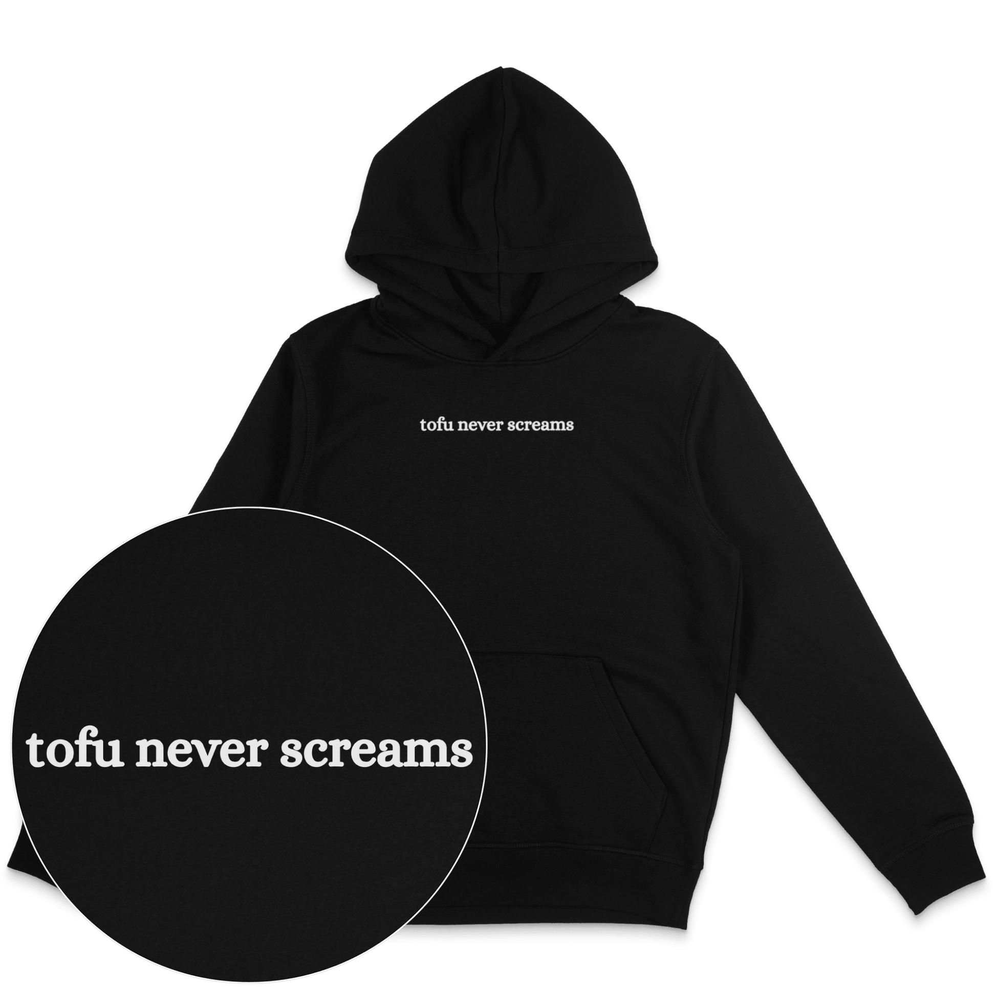 Tofu Never Screams Hoodie - Vegan America