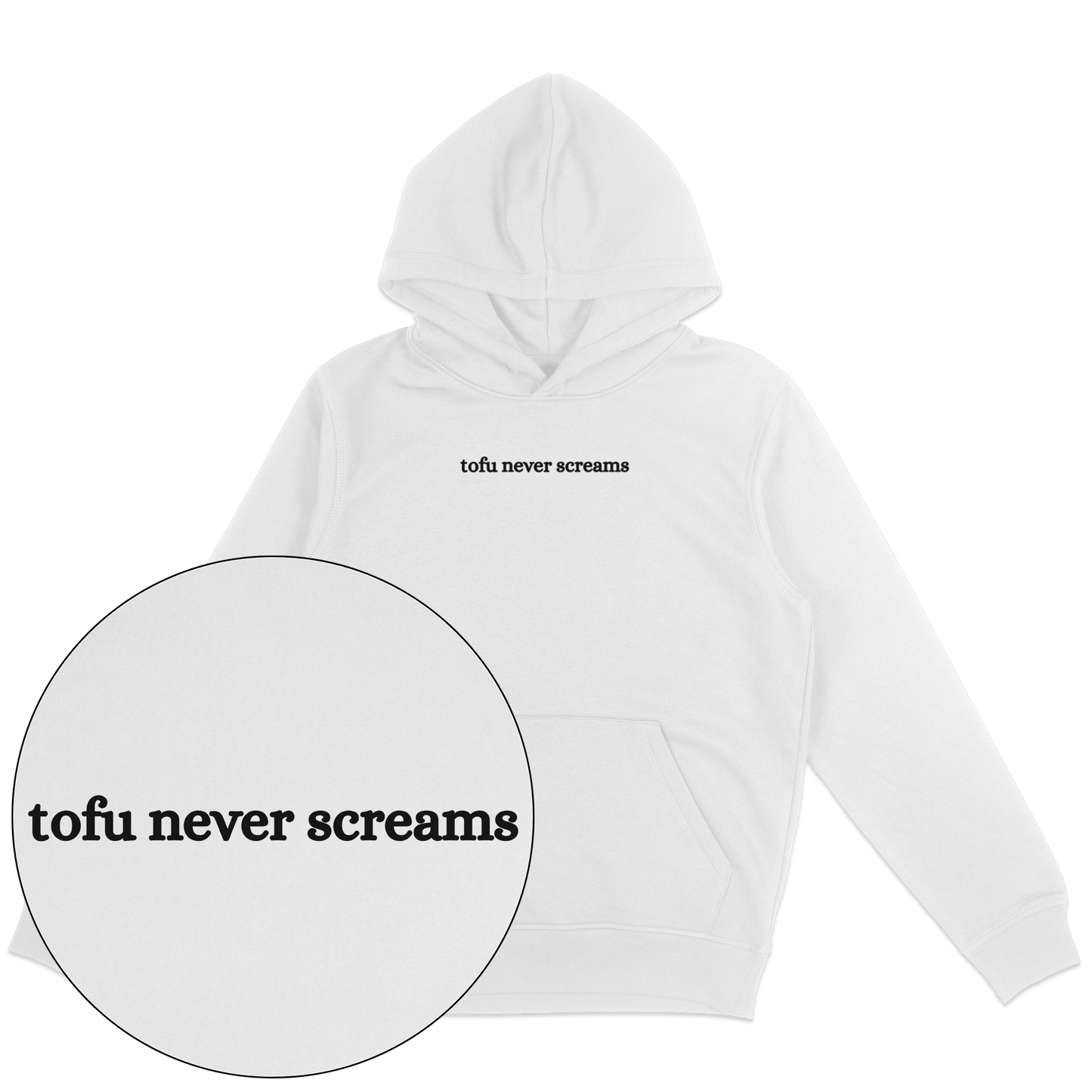 Tofu Never Screams Hoodie - Vegan America