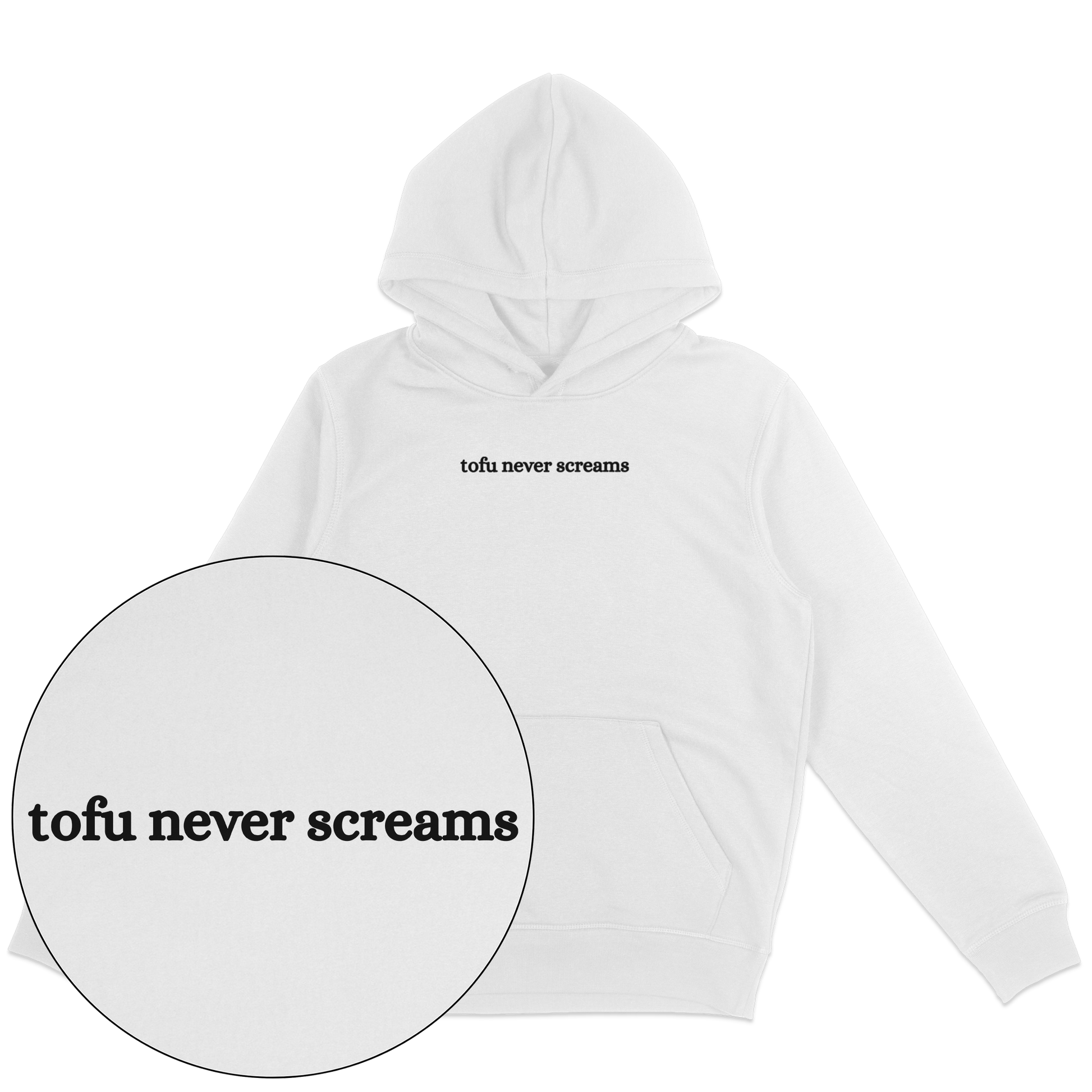 Tofu Never Screams Hoodie - Vegan America