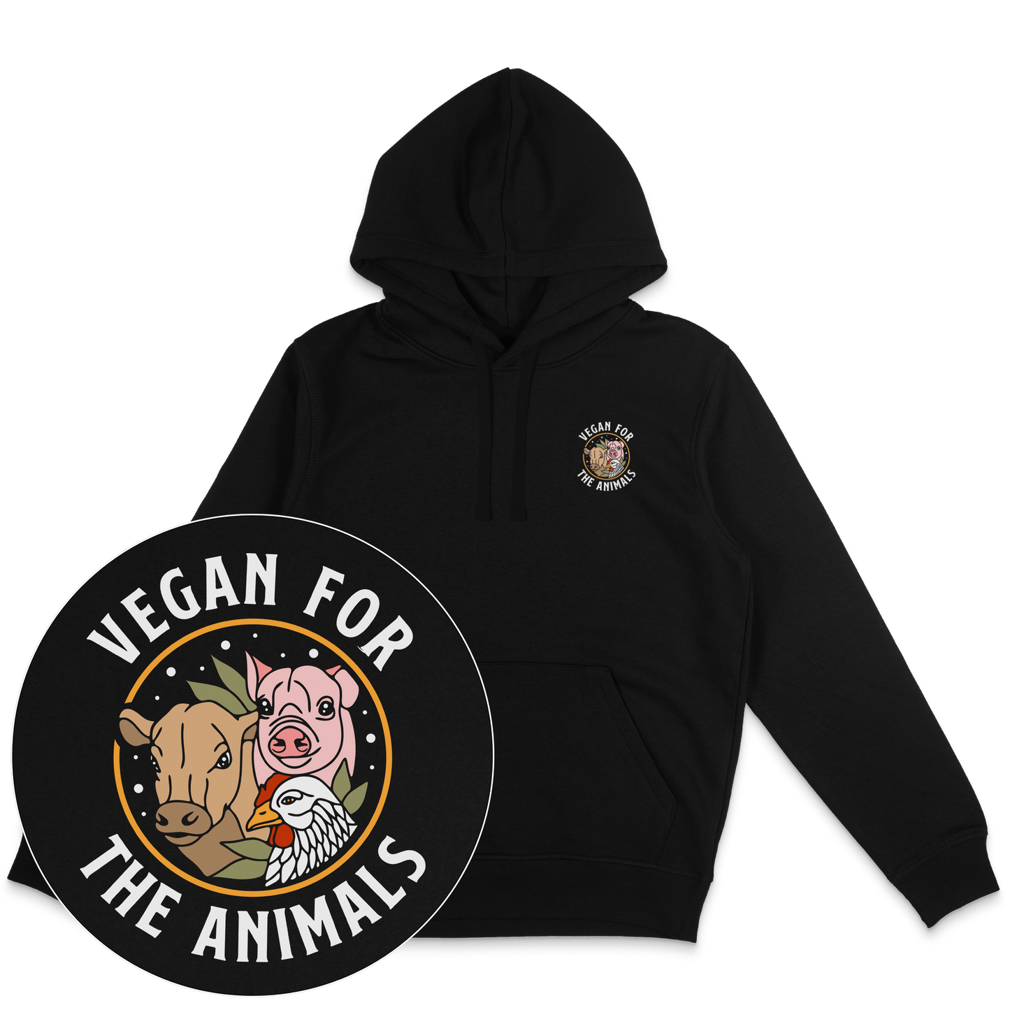 Vegan For The Animals Earthlings Hoodie