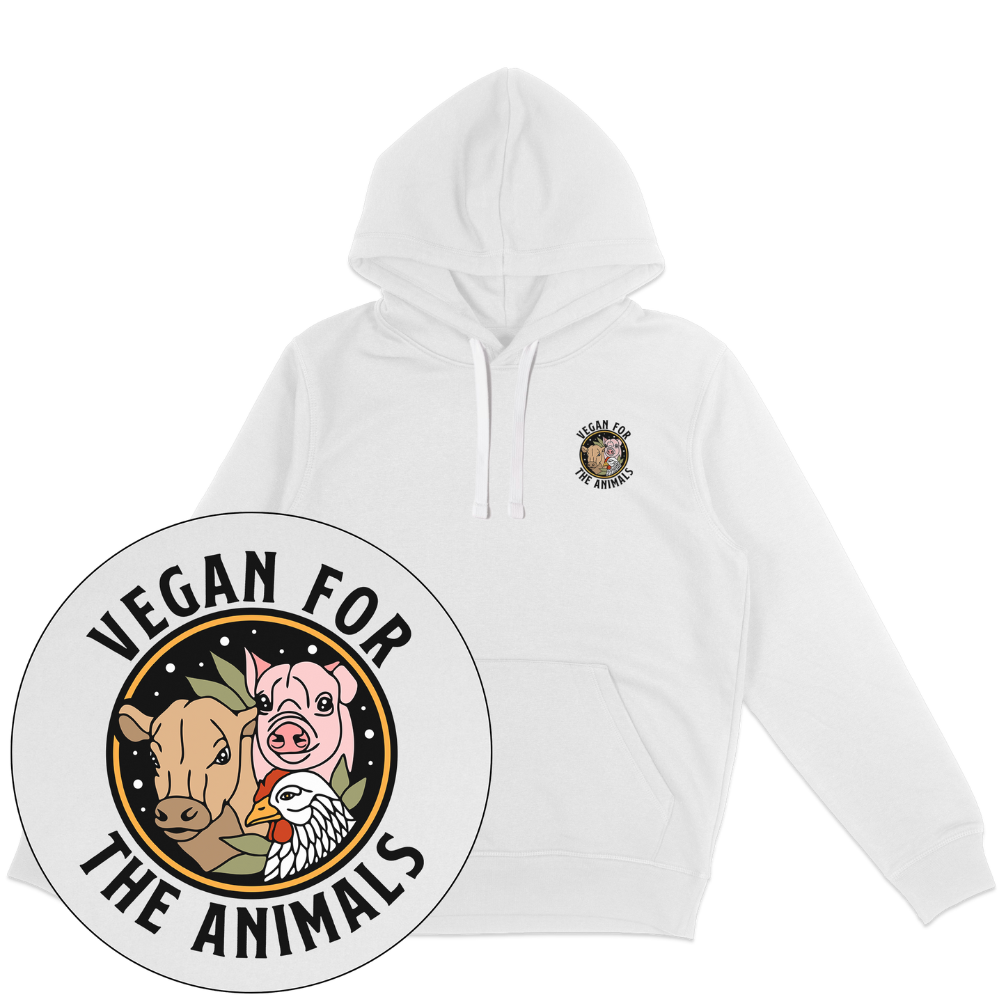 Vegan For The Animals Earthlings Hoodie