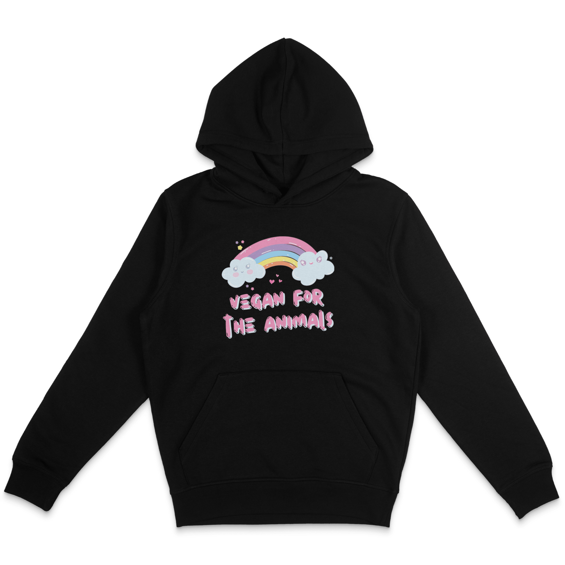 Vegan For The Animals Rainbow Hoodie - Vegan America