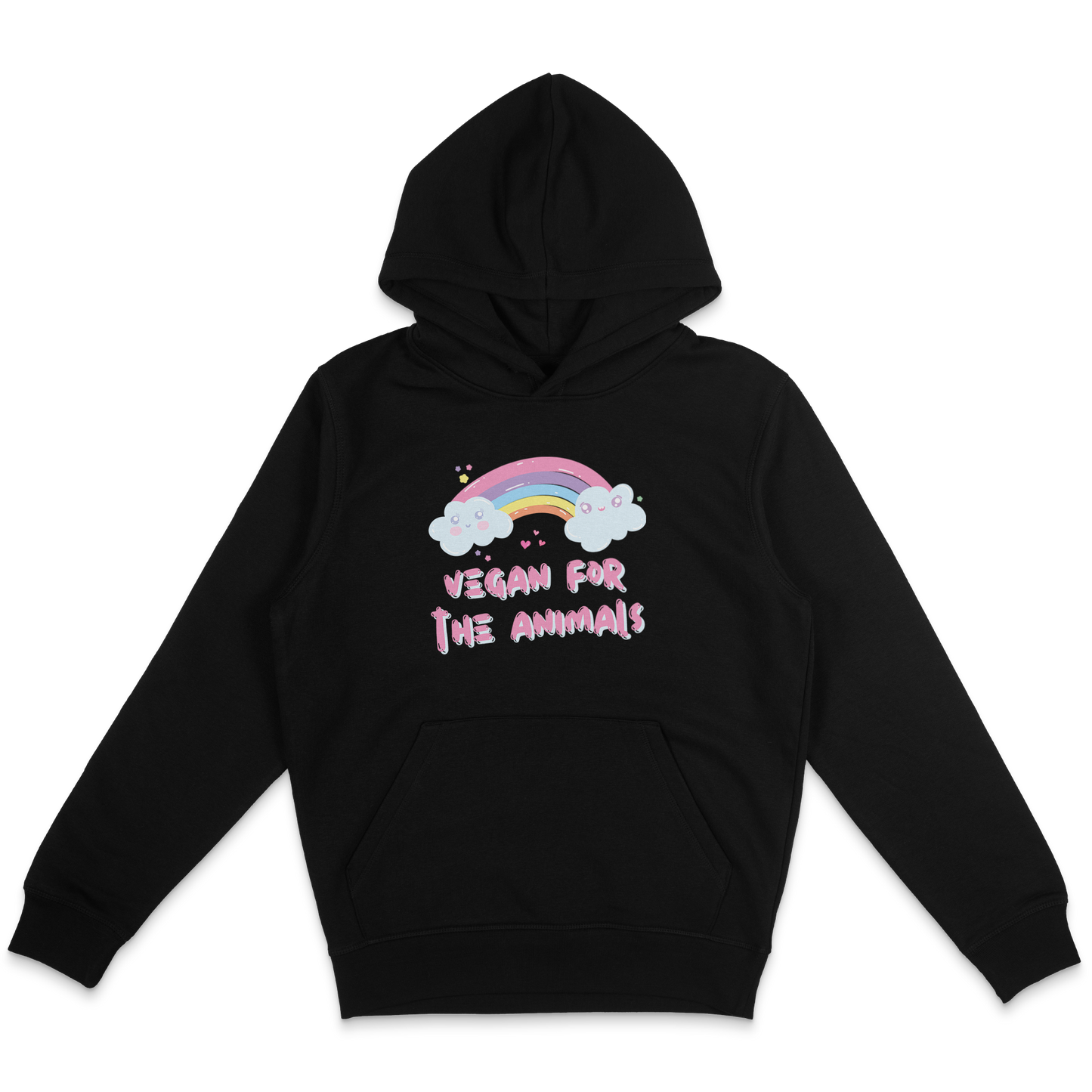 Vegan For The Animals Rainbow Hoodie