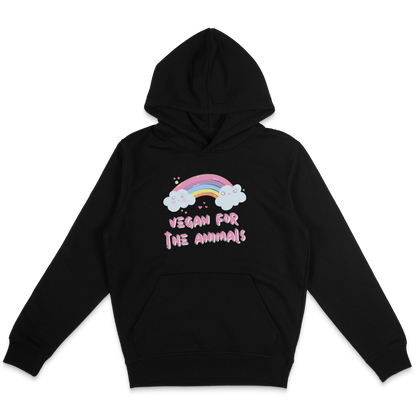 Vegan For The Animals Rainbow Hoodie