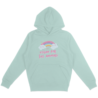Vegan For The Animals Rainbow Hoodie - Vegan America