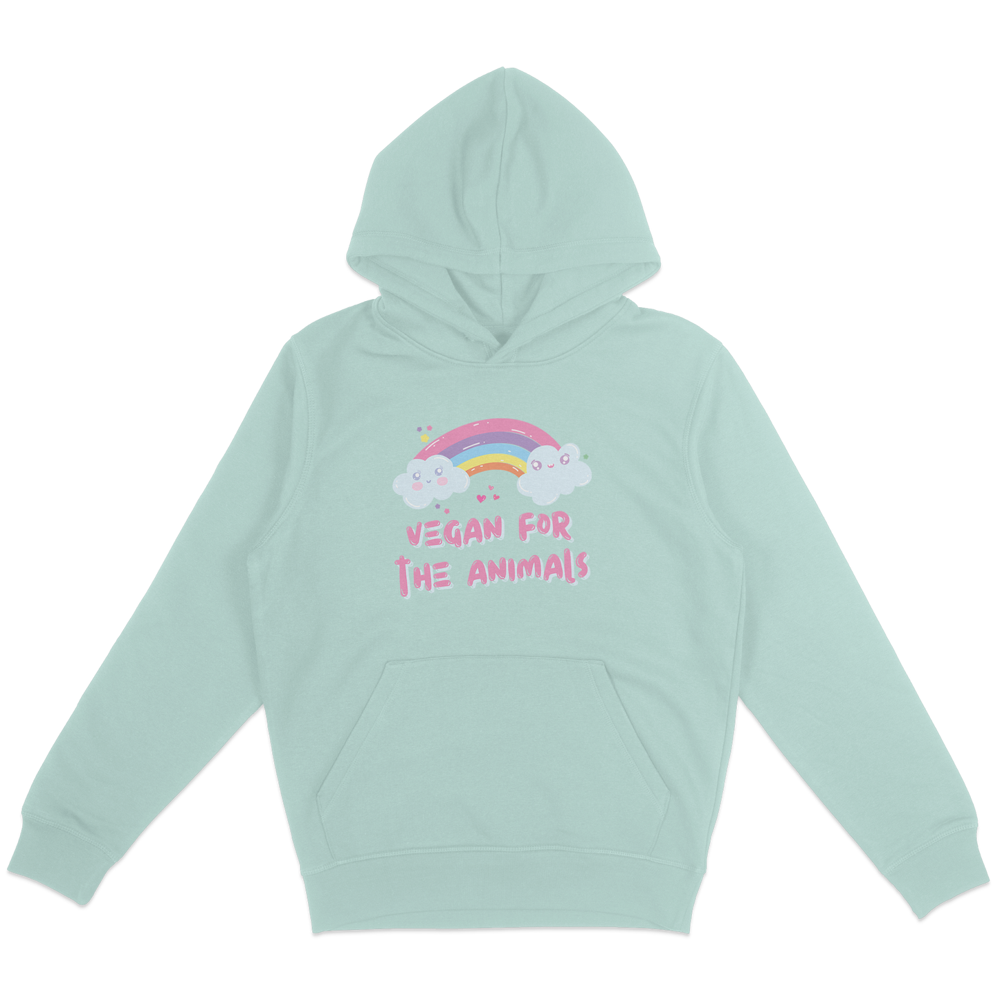 Vegan For The Animals Rainbow Hoodie