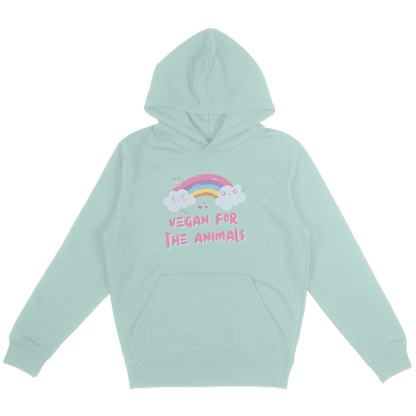 Vegan For The Animals Rainbow Hoodie