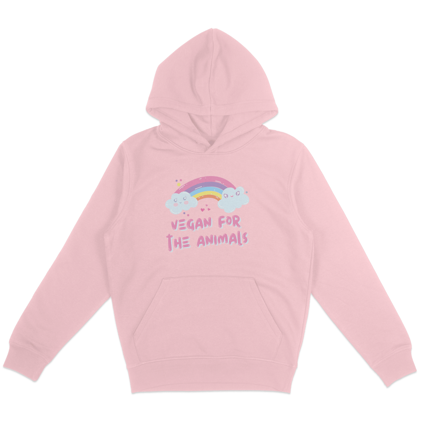 Vegan For The Animals Rainbow Hoodie - Vegan America