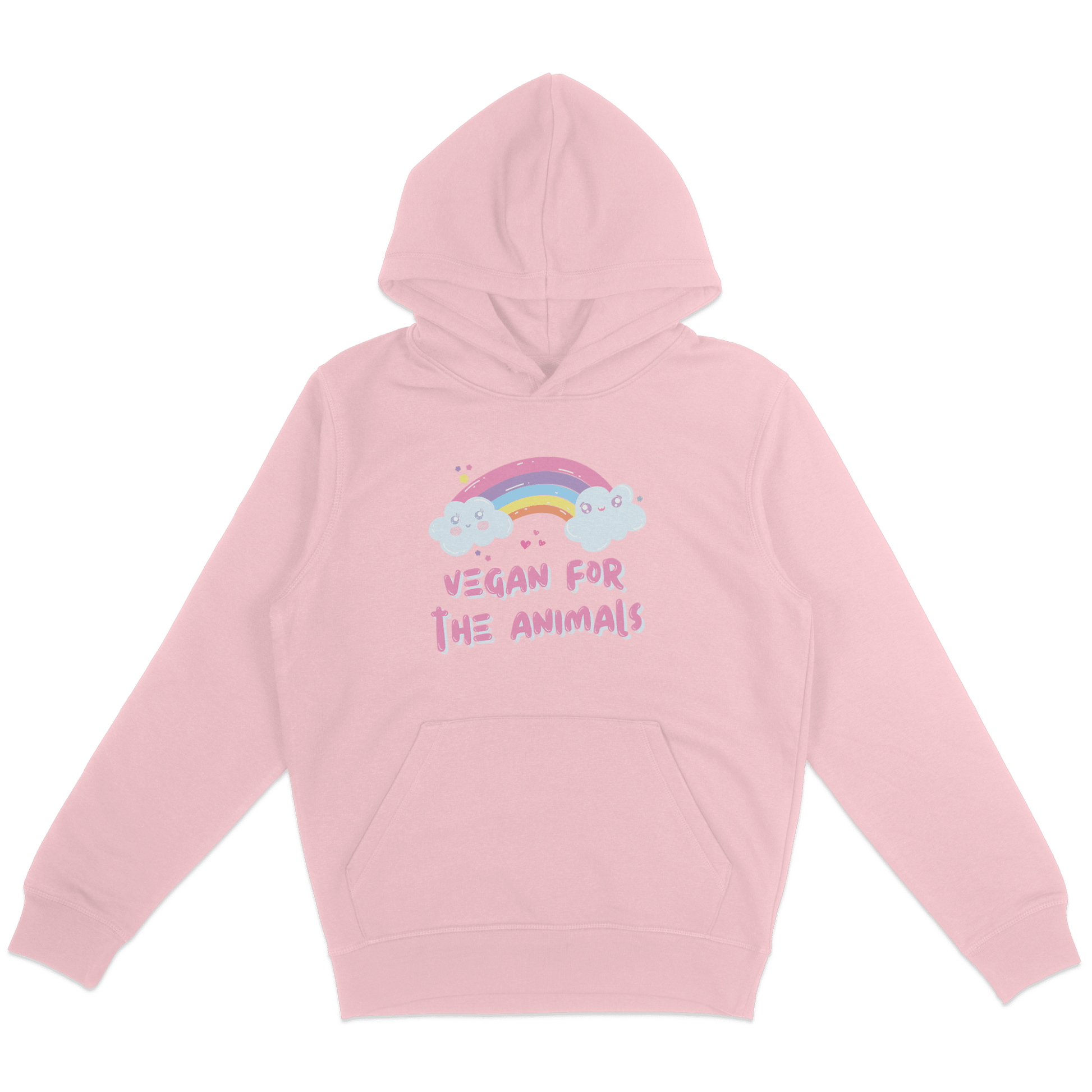 Vegan For The Animals Rainbow Hoodie - Vegan America