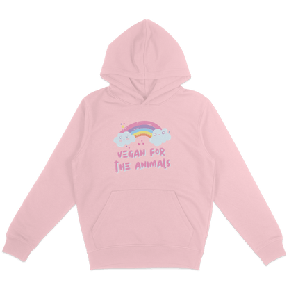 Vegan For The Animals Rainbow Hoodie - Vegan America