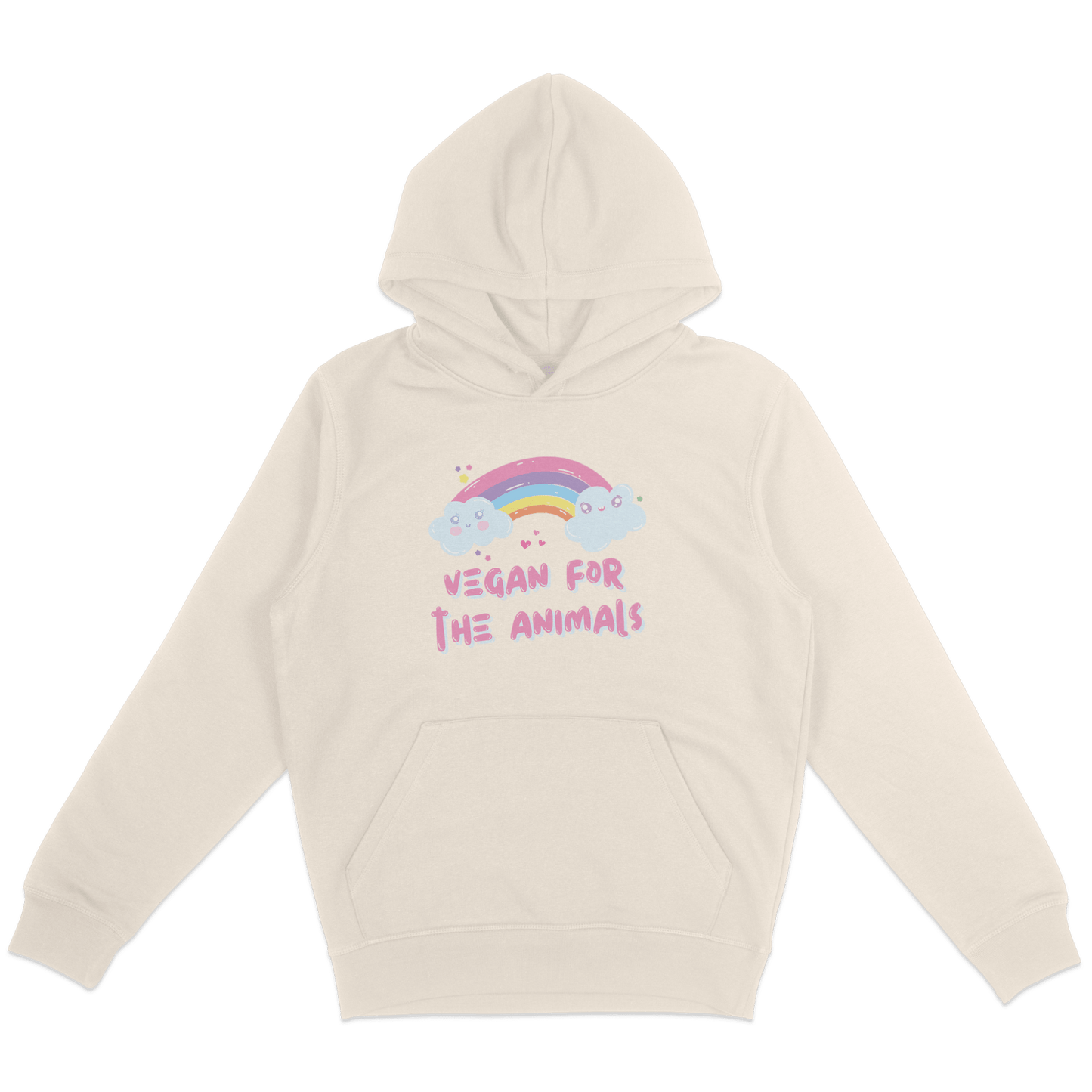 Vegan For The Animals Rainbow Hoodie - Vegan America