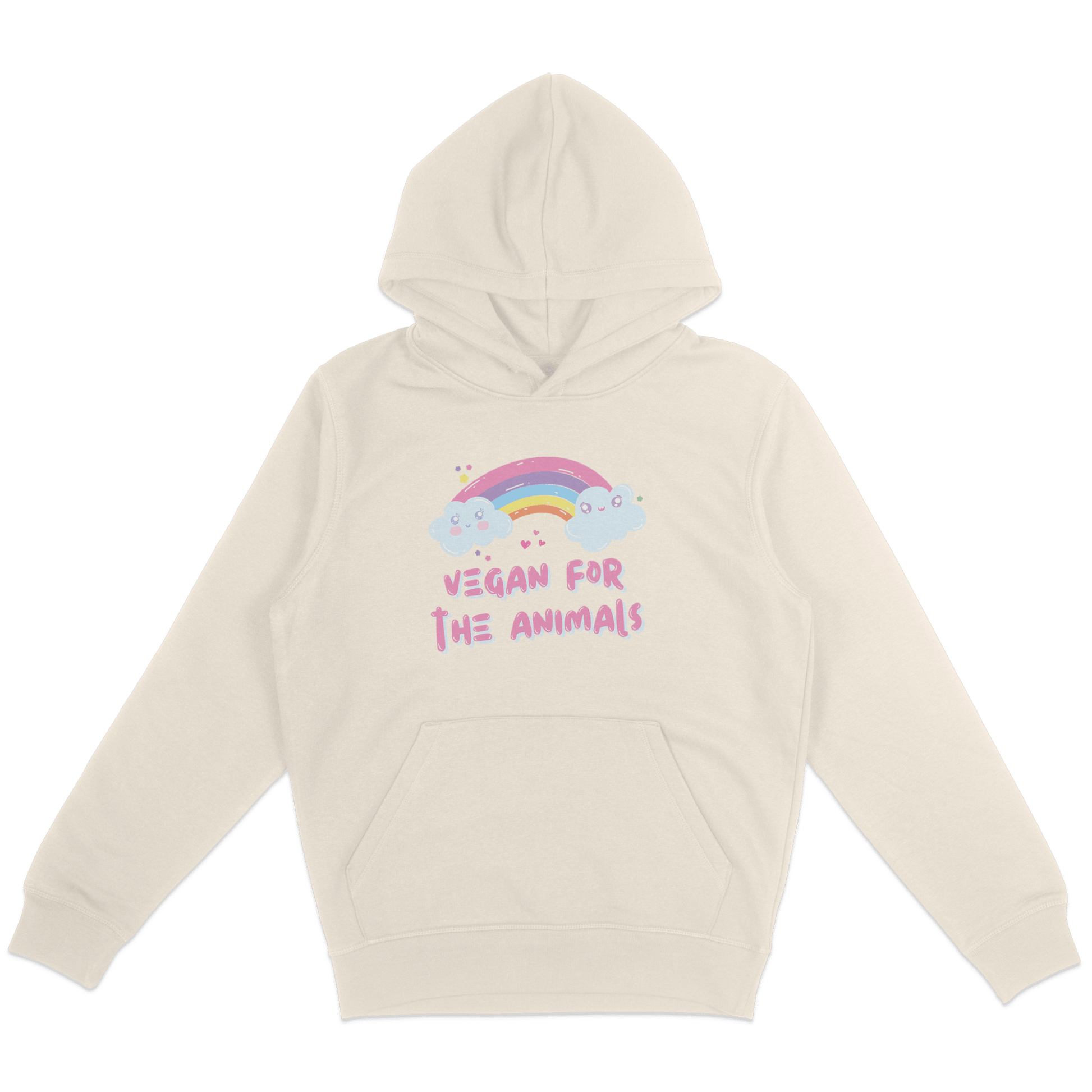 Vegan For The Animals Rainbow Hoodie - Vegan America