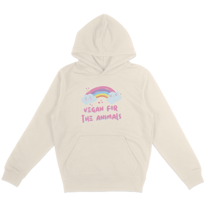 Vegan For The Animals Rainbow Hoodie - Vegan America