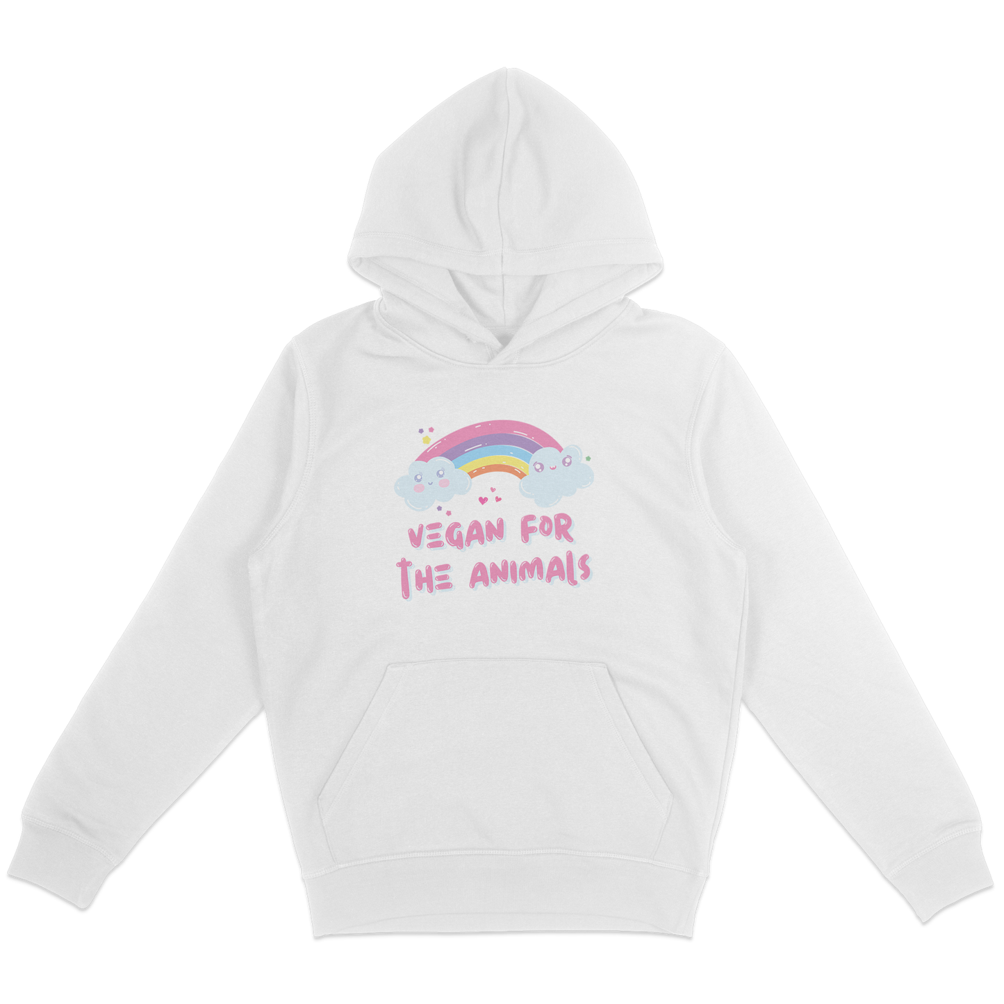 Vegan For The Animals Rainbow Hoodie