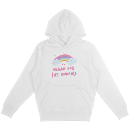 Vegan For The Animals Rainbow Hoodie
