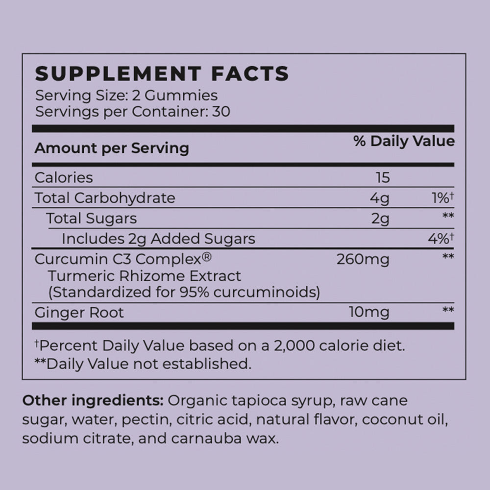Vegan Turmeric & Ginger Happy Joints Gummies