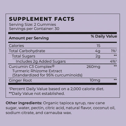 Vegan Turmeric & Ginger Happy Joints Gummies