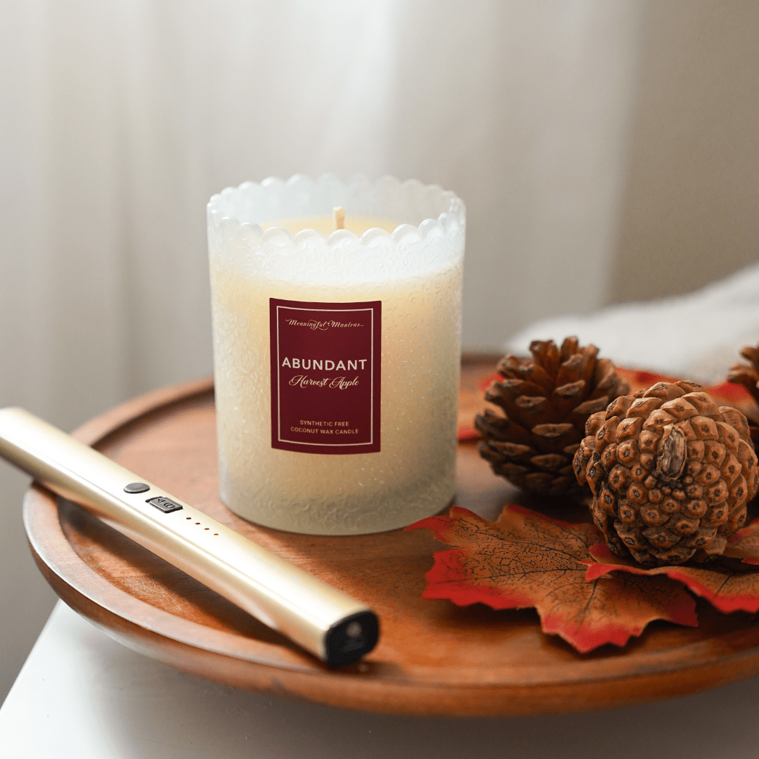 Harvest Apple Natural Candle 8oz Kaia Collection - Vegan America
