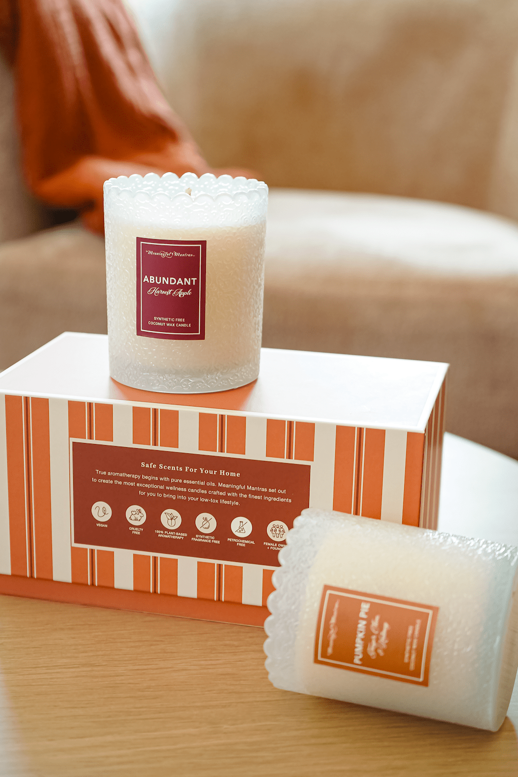 Harvest Apple Natural Candle 8oz Kaia Collection - Vegan America