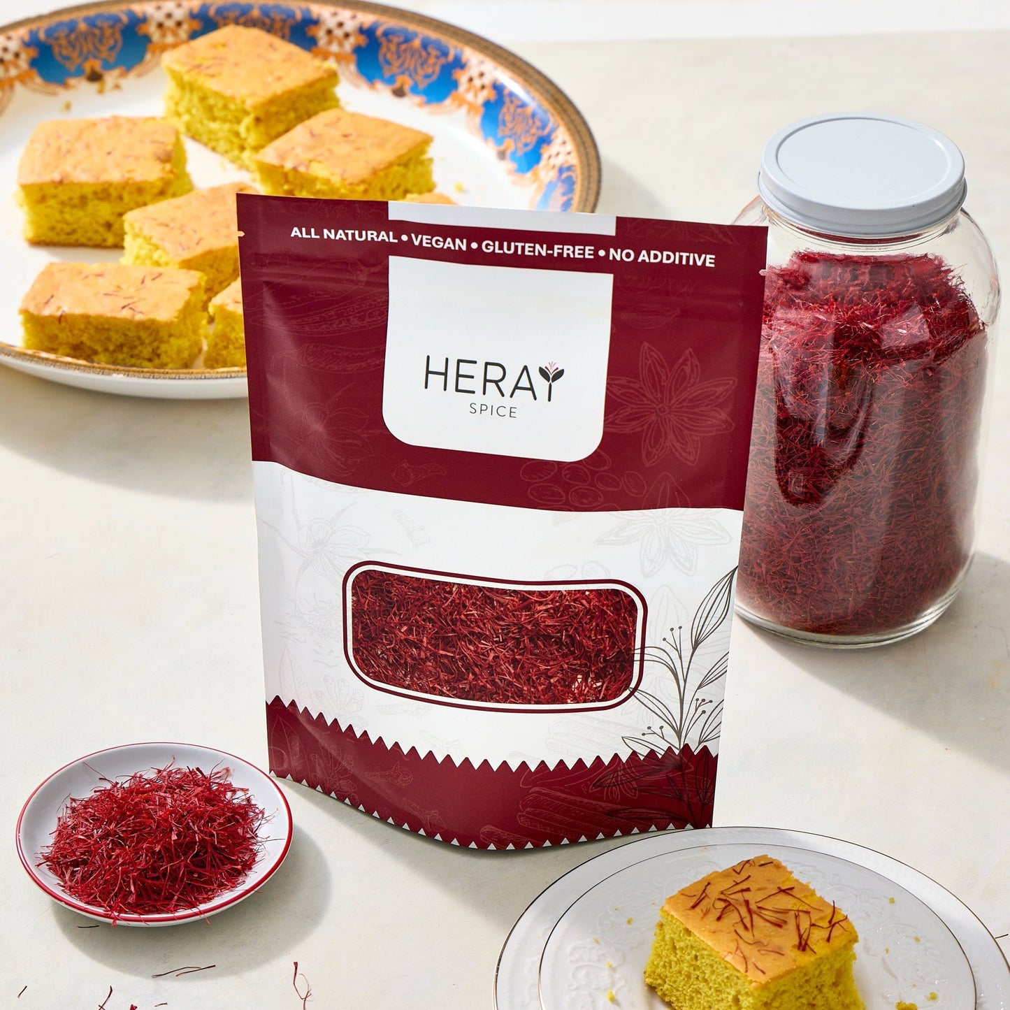 1 Oz (28.5gr) Heray Afghan Saffron Extra Class Premium Super Negin Quality - Vegan America