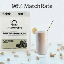 LiveComplete NutriMatch™ Plant Protein | Chocolate | 20 Servings | 20g Clean Plant Protein Powder with 96% Match Rate
