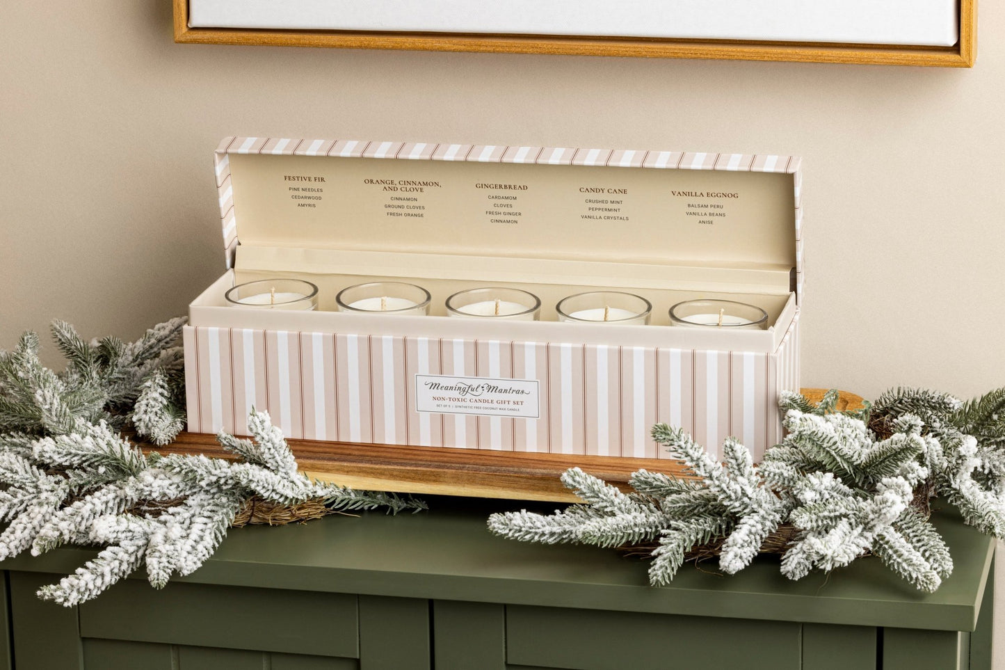 Holiday Cheer 5 - Piece Candle Gift Set - Vegan America