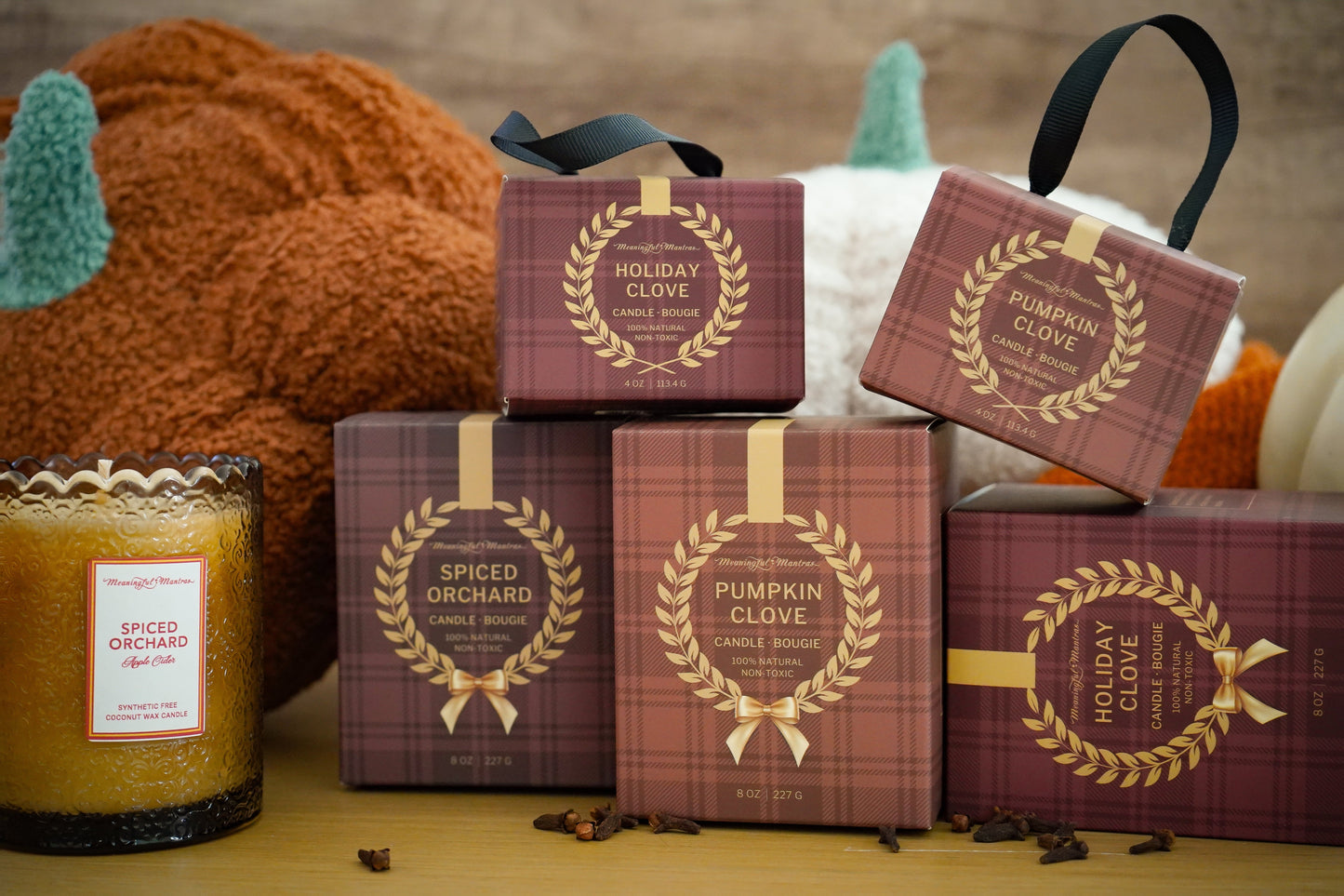 Holiday Clove 4oz Natural Candle Ellie Collection