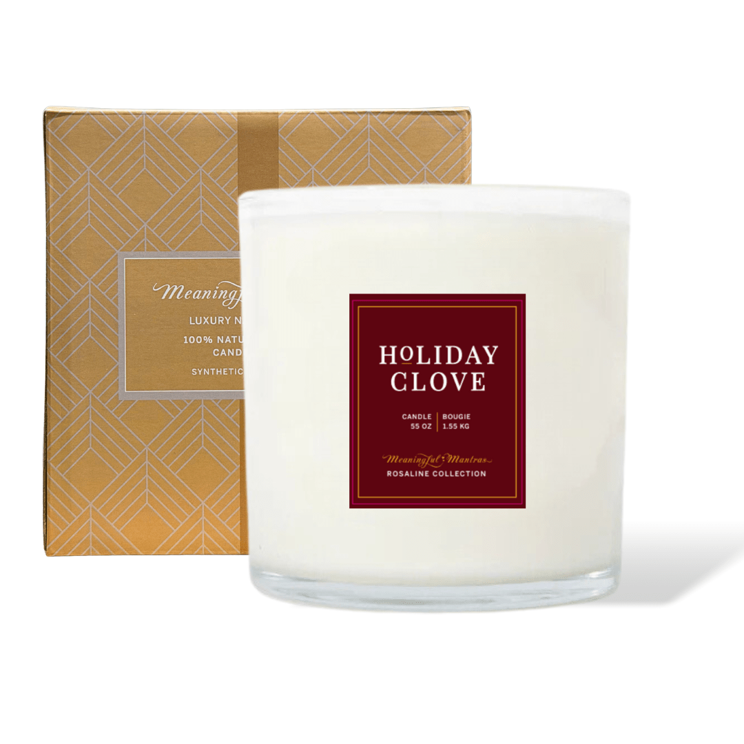 Holiday Clove Natural Candle 55oz Rosaline Collection - Vegan America